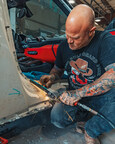 Mike Coy of Gas Monkey Garage rebuilding the body of the 812 Superfast Ferrari