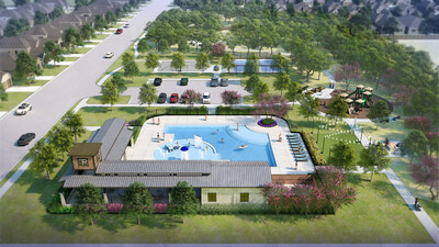 Rendering of Trinity Ranch Pool | New Homes in Elgin, TX by Century Communities