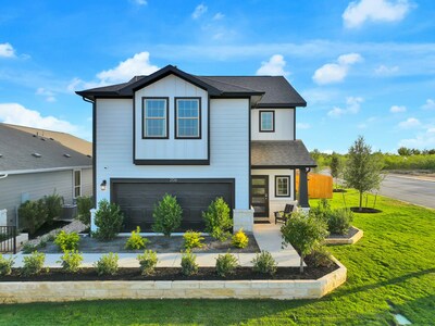 Kendall Floor Plan Exterior at Trinity Ranch | New Homes in Elgin, TX by Century Communities