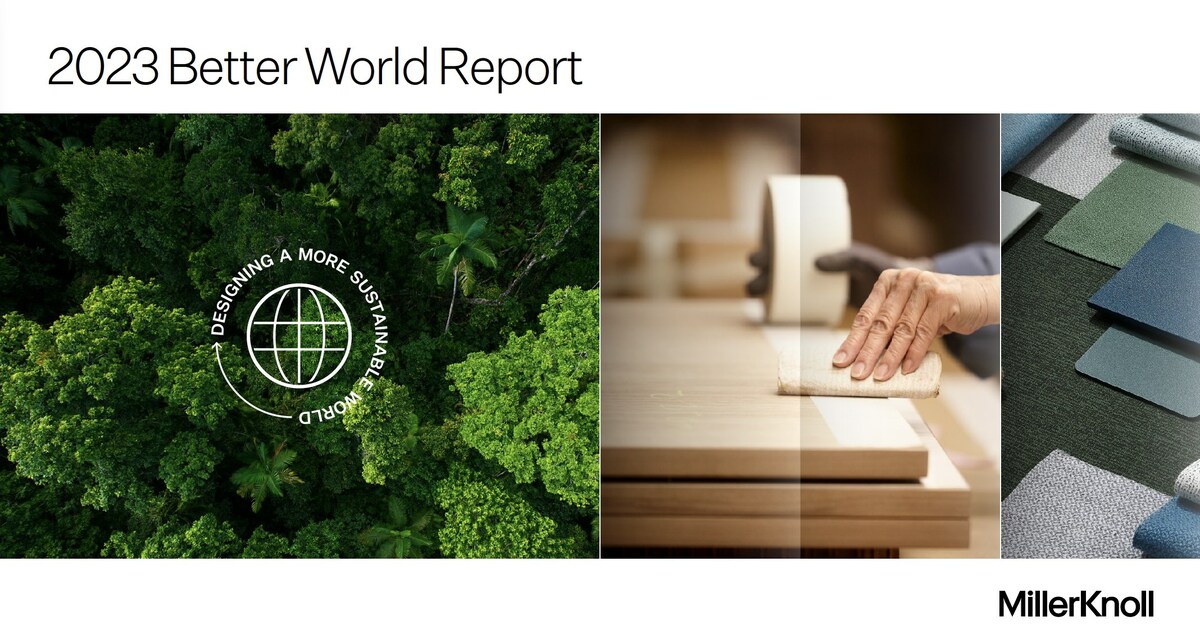 MillerKnoll Issues 2023 Better World Report, Detailing Strides to Design a Better World - Vimarsana News