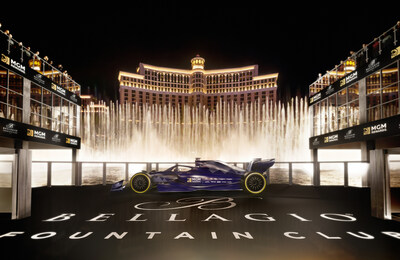 LAS VEGAS (October 19, 2023) - MGM Resorts International announces exclusive events and one-of-a-kind activations that will take over The Strip Nov. 16-18 throughout FORMULA 1 HEINEKEN SILVER LAS VEGAS GRAND PRIX weekend. Rendering: Bellagio Fountain Club (Courtesy: MGM Resorts International)