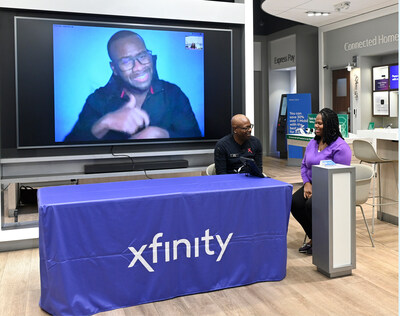 Demonstration of the live American Sign Language (ASL) interpreting services now available at six Greater Philadelphia Xfinity Store locations.