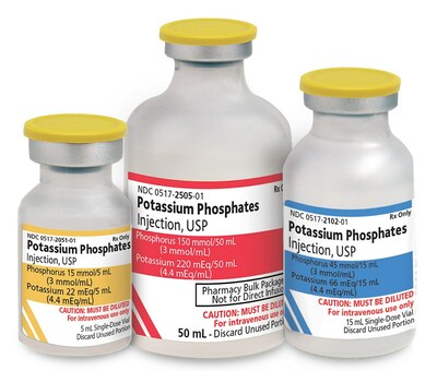 Potassium Phosphates Injection, USP is available in three presentations
