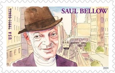 Saul Bellow: The 34th issuance in the Literary Arts series honors novelist Saul Bellow (1915-2005). Winner of three National Book Awards, a Pulitzer Prize and the Nobel Prize, Bellow is widely regarded as one of the greatest authors of the 20th century.