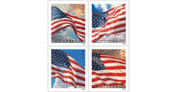 US Flags, National Emblems Postage Stamps for sale