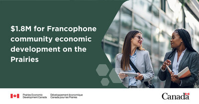 Minister Boissonnault announces federal investment for Francophone community economic development on the Prairies (CNW Group/Prairies Economic Development Canada)
