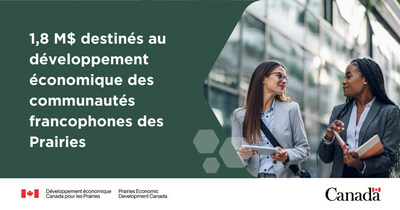 Le ministre Boissonnault annonce un investissement fdral dans le dveloppement conomique des communauts francophones des Prairies (Groupe CNW/Dveloppement conomique Canada pour les Prairies)