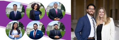 Global Leaders Interns and Fellows 
Picture on the Left: Global Leaders Kelvin Bencosme Espejo, Annett Reyes-Alvarez, Jacob Garcia, Sophia D. Ortiz Vicente, Guillermo Lemus-Martinez, and Adel Almazawi. 
Picture on the Right: Communications Fellows Andrs Mendez and Sierra Rodriguez.