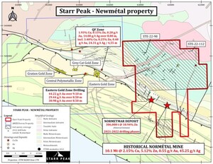 STARR PEAK INITIATES SOIL SAMPLING EXPLORATION PHASE AT NEWMÉTAL PROJECT AND PROVIDES EXPLORATION PROGRAM UPDATE