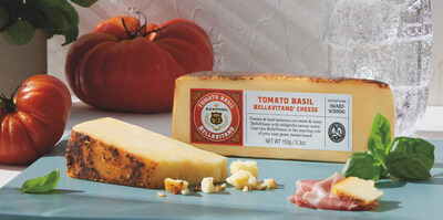 Sartori Cheese has introduced its newest BellaVitano variety: Tomato Basil BellaVitano. The new flavor is available for purchase online and at retailers nationwide.