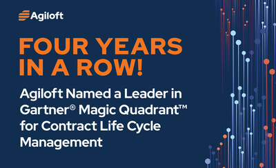 Agiloft Named a Leader in 2023 Gartner® Magic Quadrant™ for Contract Life Cycle Management for the Fourth Year in a Row. Agiloft was positioned as a Leader by Gartner, a company that delivers actionable, objective insight to executives and their teams, based on the CLM vendor’s Ability to Execute and Completeness of Vision.