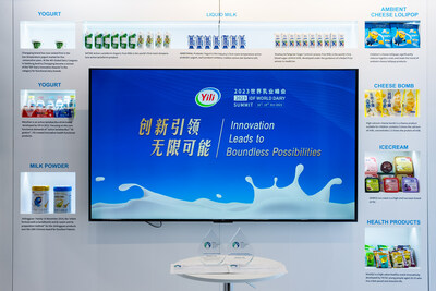 Yili apresentou seus principais produtos na cúpula (PRNewsfoto/Yili Group)