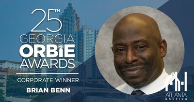 Corporate ORBIE Winner, Brian Benn of Atlanta Housing