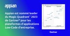 Appian désigné leader par le Magic Quadrant™ 2023 de Gartner® pour les plateformes Low-Code d'entreprise