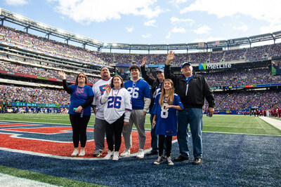 Wendy's New York Giants Jr. Reporter Grand Prize winner Alexa Colao and family were recognized on the field at the October 22nd Giants game at MetLife Stadium.