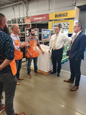 The Home Depot store walk with Frederick County  State Attorney J. Charles Smith III.