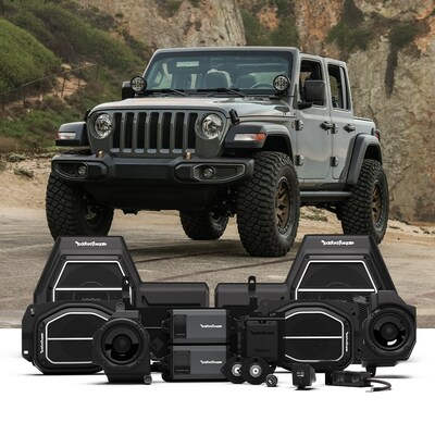 Rockford Fosgate Audio Kit for Jeep Wrangler.