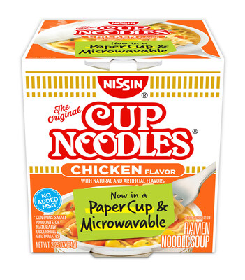 CUP NOODLES® ANNOUNCES NEW PAPER CUP PACKAGING FOR ITS ICONIC