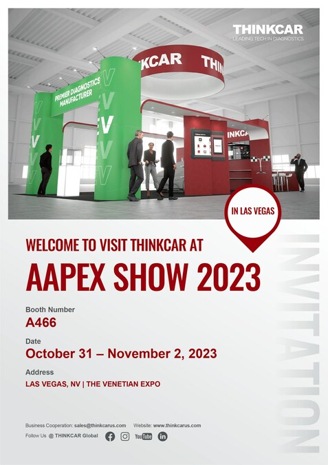 THINKCAR will participate in the AAPEX Auto Parts Exhibition to showcase innovative automotive diagnostic tools and smart solutions - Vimarsana News