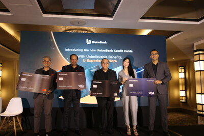 From L-R: Albert Cuadrante, Chief Marketing Officer, Manoj Varma, Consumer Banking Head, Edwin Bautista, President and CEO, Carissa Sindiong, Cards Products Head, and Vishal Kadian, Cards and Loans Head
