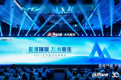 On October 24th, the 2023 Dahua Technology Summit was held in Shenzhen. At the event, Dahua interpreted the future development of the digital economy centered on data value and made announcements on the "Dahua Think # 2.0" strategy, IoT Digital Intelligence Platform 2.0, Xinghan Foundation Model, and the "3+N" integrated connection architecture. (PRNewsfoto/Dahua Technology)