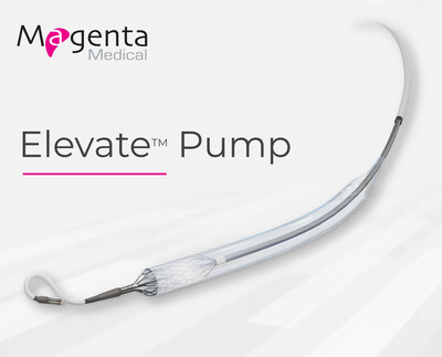 Image of the Magenta Elevate™ Pump, the smallest and most powerful pLVAD. (PRNewsfoto/Magenta Medical)