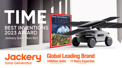 Jackery Solar Mars Bot Wins the Prestigious TIME Best Inventions of 2023 Award