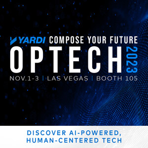 Yardi to Reveal New AI-Driven Technology at NMHC OPTECH