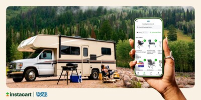Camping World is the first dedicated camping and RV supplies retailer available on the Instacart App