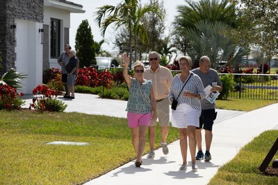 Guests treated to leisurely tours of new home models