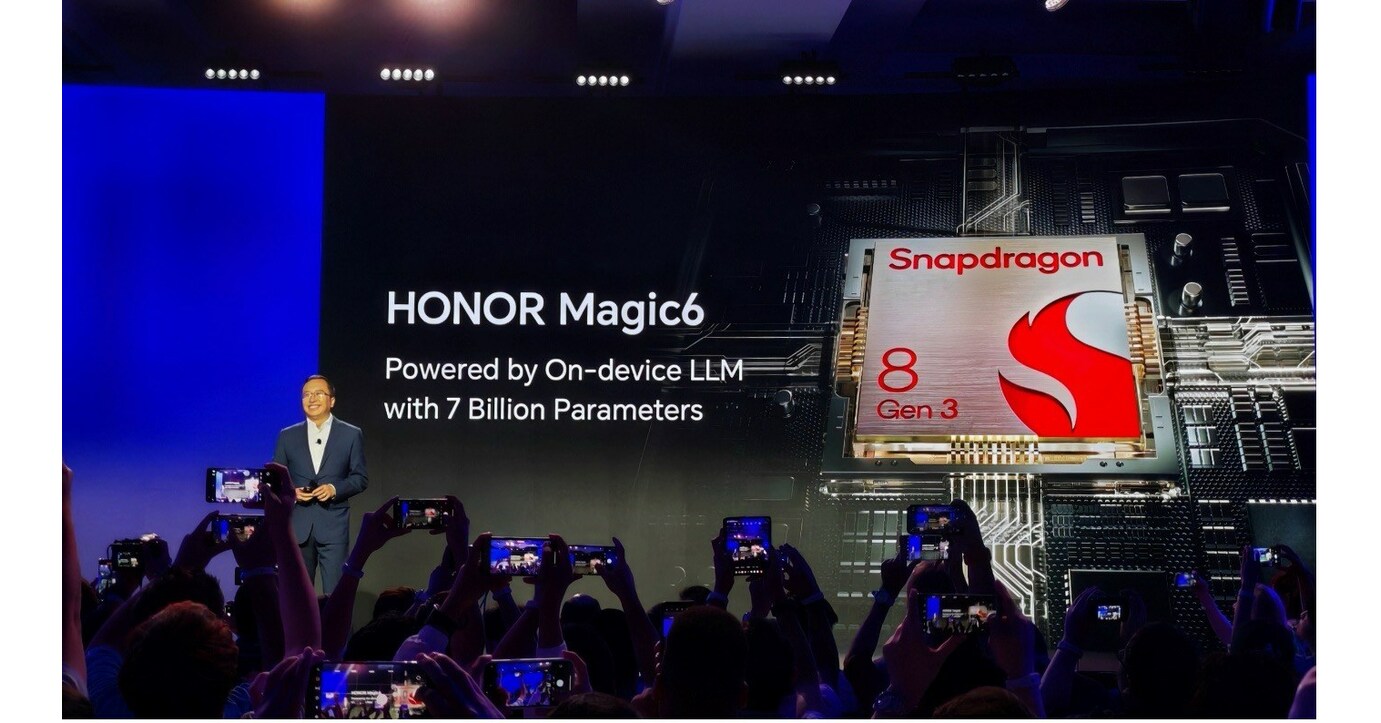 HONOR Magic6 będzie oferować funkcję LLM na urządzeniu wyposażonym w platformę mobilną Snapdragon 8 Gen 3