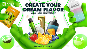 ANYX launches "Create your dream Flavors" campaign to Celebrate its One-Year Anniversary