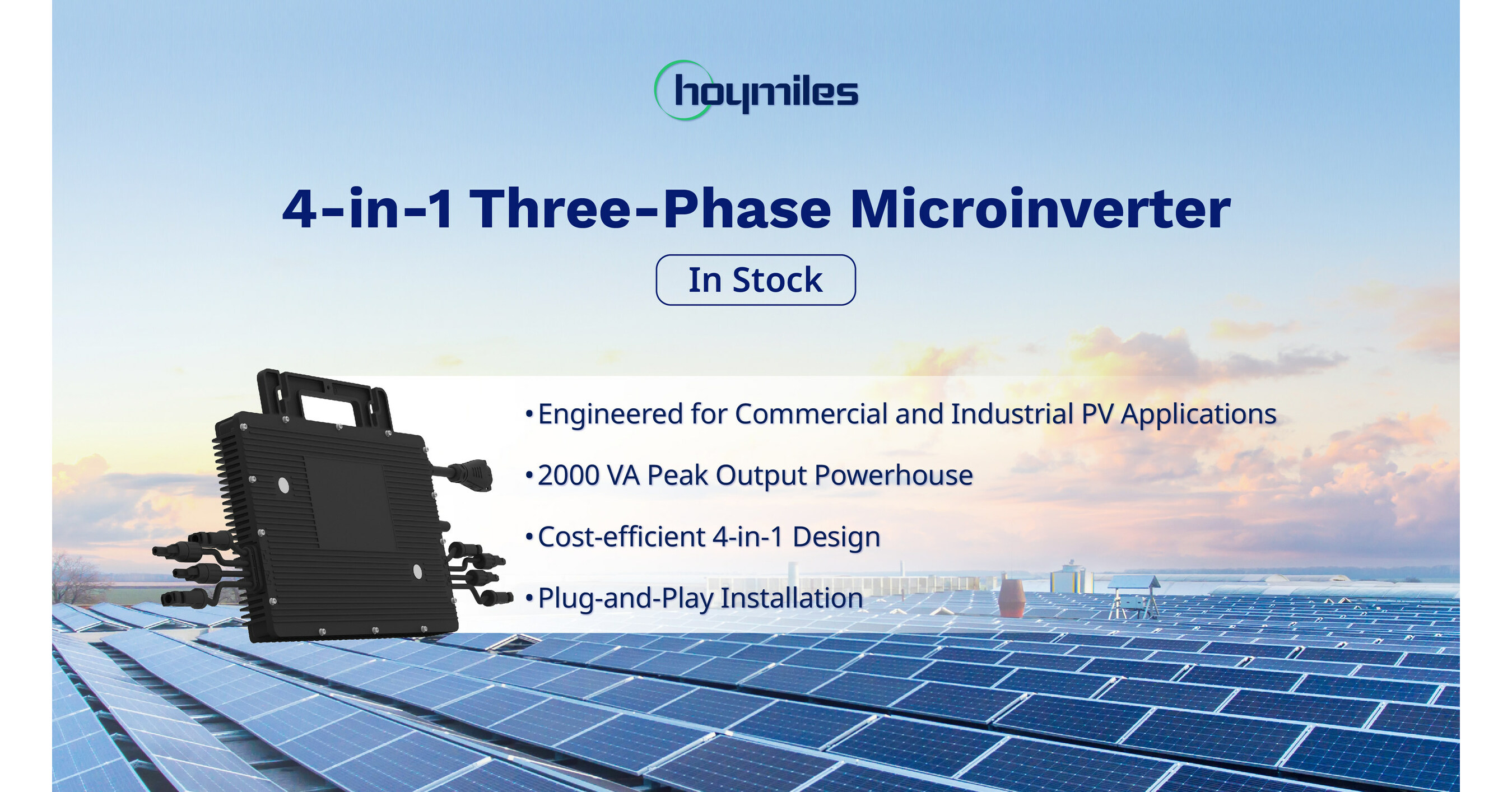 Hoymiles Debuts High-Power 4-in-1 Three-Phase Microinverters to