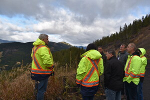 Evolve and TransAlta host Ministers Neudorf and Wilson at the Tent Mountain Pumped Hydro Energy Storage Project Site