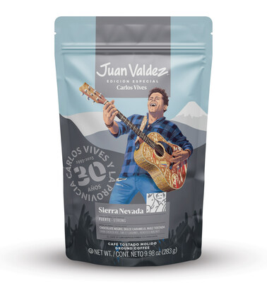 Juan Valdez, the brand of Colombian coffee growers, has formed a global alliance with Carlos Vives, the international artist who has taken the country's name to all corners of the world, to pay tribute to the 30-year music career of the greatest hits singer and celebrate their pride of being 100% Colombian.