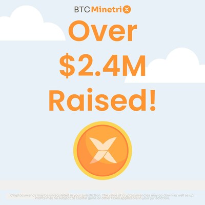 The Bitcoin price is on a tear but switched-on traders are investing in Bitcoin Minetrix and its plans to reshape mining. $2.5 million raised so far, as next presale price rise looms