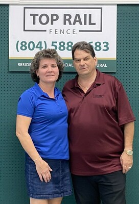 Top Rail Fence Richmond owners Stacey (left) and Bob Stewart plan to draw on their professional experiences to make their location a success in the community.