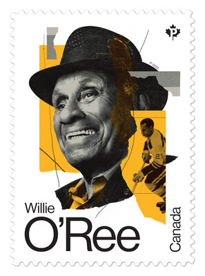 Stamp of Willie O'Ree (CNW Group/Canada Post)