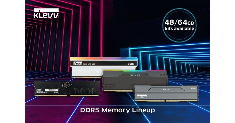 KLEVV STRENGTHENS ITS DDR5 GAMING MEMORY LINEUP WITH NEW NON-BINARY & HIGH-CAPACITY KITS