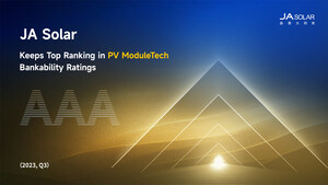 JA Solar conserve la meilleure notation AAA selon les classements de bancabilité de PV ModuleTech