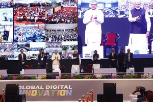 Le Premier ministre Narendra Modi appelle l'Inde à prendre le leadership mondial dans le domaine de la 6G lors du plus grand salon technologique d'Asie, l'India Mobile Congress 2023, auquel participeront 67 pays