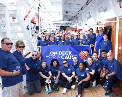 Guests participate in On Deck for a Cause to raise money for Maui relief efforts