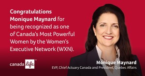 Canada Life Chief Actuary and President, Quebec Affairs, Monique Maynard, named one of Canada's Most Powerful Women