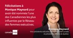 L'actuaire en chef et présidente, Affaires du Québec de la Canada Vie, Monique Maynard, nommée l'une des Canadiennes les plus influentes