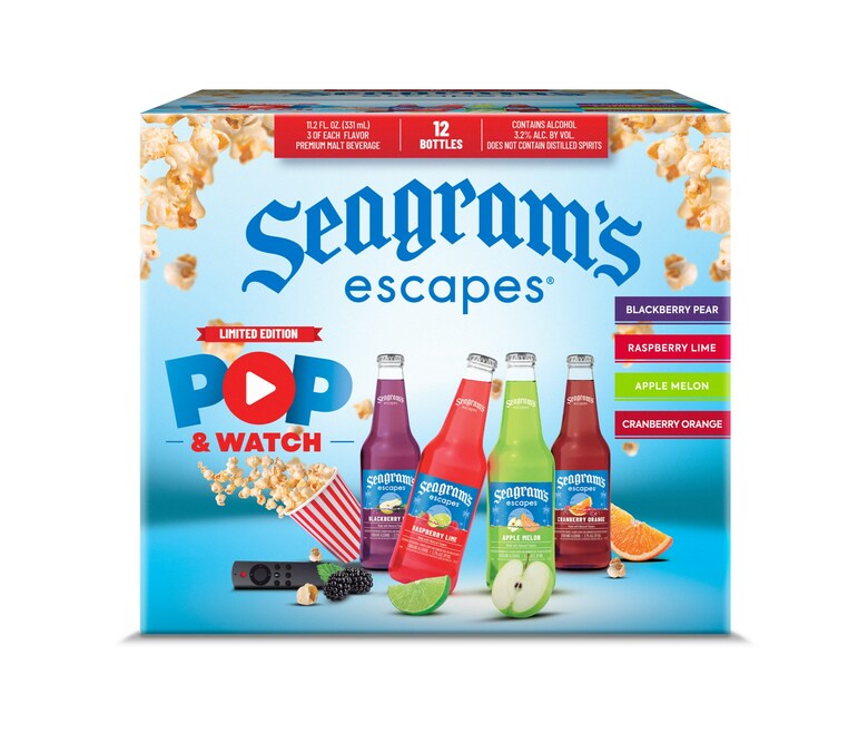 Seagram's Escapes Launches Limited-Edition Pop & Watch Variety Pack with JOLLY TIME Popcorn - Vimarsana News