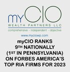 myCIO Wealth Partners Ranks 9th Nationally (1st In Pennsylvania) on Forbes America's Top RIA Firms List for 2023
