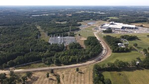 Charlotte Pipe's new facility in Oakboro, NC on the Aberdeen Carolina and Western Railway