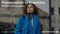 Presentation to Investors -- Q3 2023 trading update