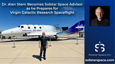 Dr. Alan Stern becomes Solstar Space Advisor - Credit: Dr. Alan Stern
