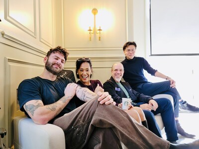 Photo (Left to Right): Alex Pall (The Chainsmokers), Kimberly Minafra (NASA), Astro Teller (CEO of Google X), at the Generative AI hackathon cohosted by Ivan Linn (CEO and Founder of Wavv)